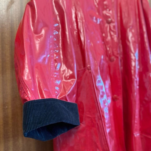 Vintage Wippette Glossy Red Raincoat - Picture 6 of 7